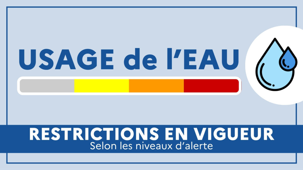 découvrez les restrictions d'eau en vigueur