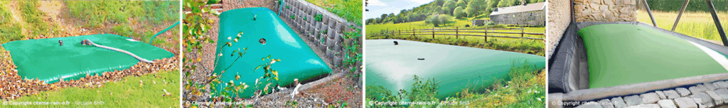 quels travaux d'installation pour une citerne souple ? Exemples d'installation