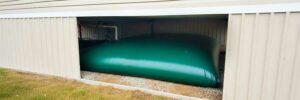 citerne souple en soubassement de mobil home